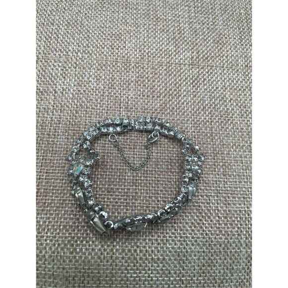 Vintage 1950s Kramer of NY Rhinestone Bracelet Bridal - Picture 5 of 9